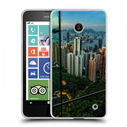 Дизайнерский пластиковый чехол для Nokia Lumia 630/635 Гонконг
