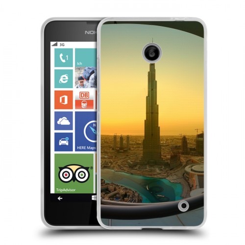 Дизайнерский пластиковый чехол для Nokia Lumia 630/635 Дубаи
