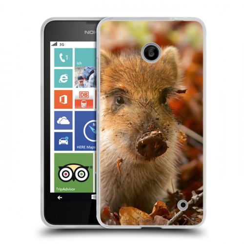 Дизайнерский пластиковый чехол для Nokia Lumia 630/635 Свинки