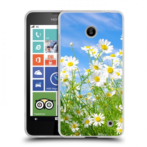Дизайнерский пластиковый чехол для Nokia Lumia 630/635 Ромашки