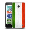Дизайнерский пластиковый чехол для Nokia Lumia 630/635 Флаг Италии