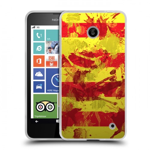 Дизайнерский пластиковый чехол для Nokia Lumia 630/635 Флаг Испании