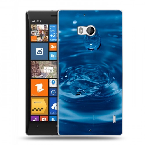 Дизайнерский пластиковый чехол для Nokia Lumia 930 Абстракции Капли