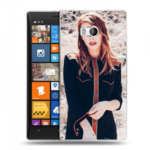 Дизайнерский пластиковый чехол для Nokia Lumia 930 Эмма Робертс