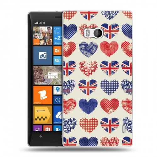 Дизайнерский пластиковый чехол для Nokia Lumia 930 British love