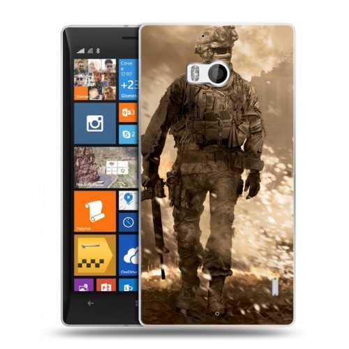 Дизайнерский пластиковый чехол для Nokia Lumia 930 Call of duty