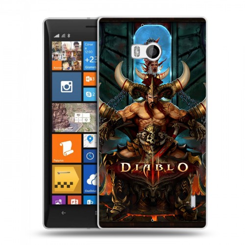 Дизайнерский пластиковый чехол для Nokia Lumia 930 Diablo