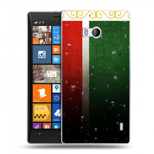 Дизайнерский пластиковый чехол для Nokia Lumia 930 Флаг Чечни