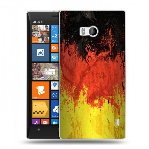 Дизайнерский пластиковый чехол для Nokia Lumia 930 Флаг Германии