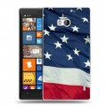 Дизайнерский пластиковый чехол для Nokia Lumia 930 Флаг США