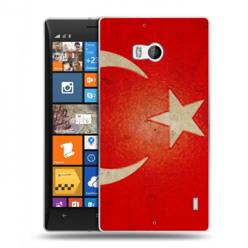 Дизайнерский пластиковый чехол для Nokia Lumia 930 Флаг Турции