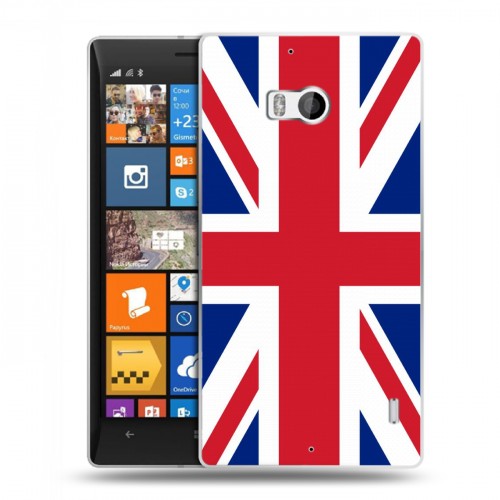 Дизайнерский пластиковый чехол для Nokia Lumia 930 Флаг Британии