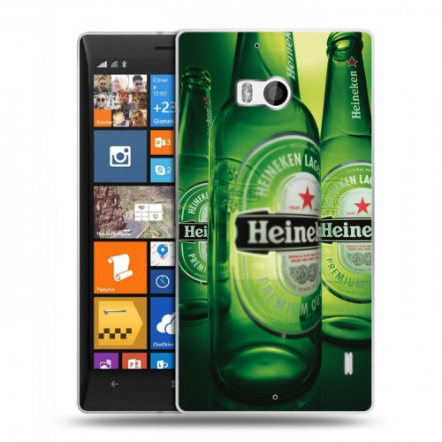 Дизайнерский пластиковый чехол для Nokia Lumia 930 Heineken