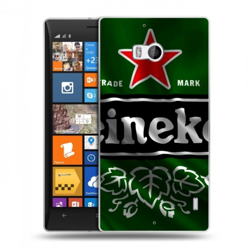 Дизайнерский пластиковый чехол для Nokia Lumia 930 Heineken