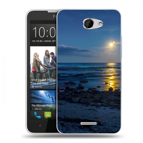 Дизайнерский пластиковый чехол для HTC Desire 516 Затмение