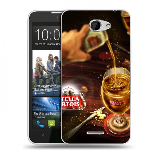 Дизайнерский пластиковый чехол для HTC Desire 516 Stella Artois