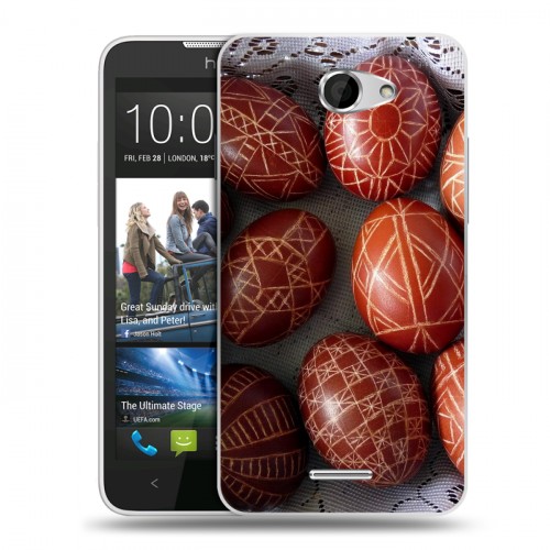 Дизайнерский пластиковый чехол для HTC Desire 516 Пасха