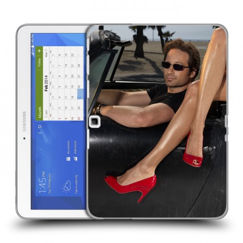 Дизайнерский силиконовый чехол для Samsung Galaxy Tab 4 10.1 Блудливая калифорния
