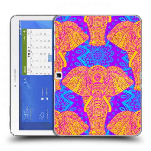 Дизайнерский силиконовый чехол для Samsung Galaxy Tab 4 10.1 слоны