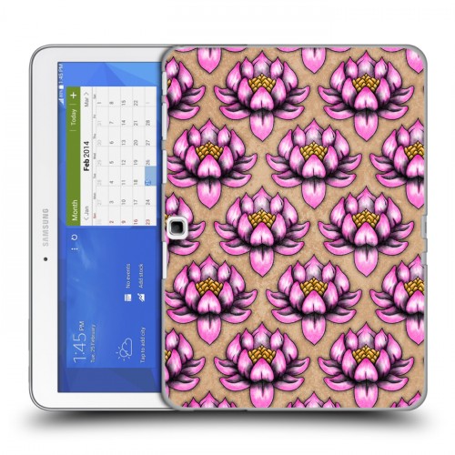 Дизайнерский силиконовый чехол для Samsung Galaxy Tab 4 10.1 Цветочные татуировки