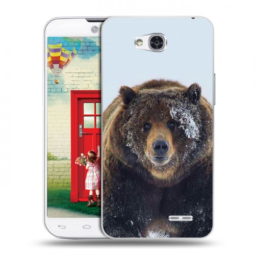 Дизайнерский пластиковый чехол для LG L80 Медведь