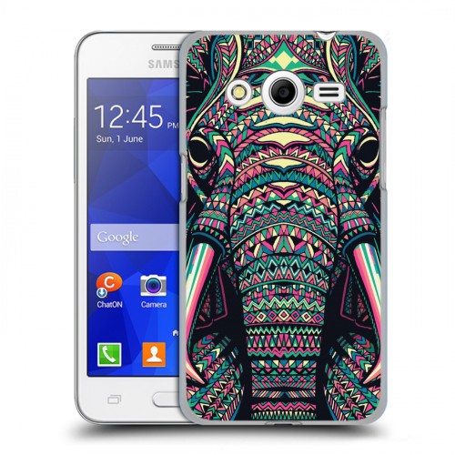 Дизайнерский пластиковый чехол для Samsung Galaxy Core 2 Животные ацтеков
