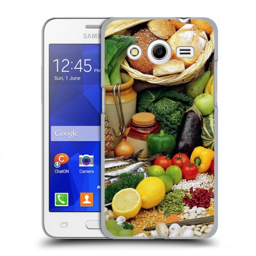 Дизайнерский пластиковый чехол для Samsung Galaxy Core 2 Овощи