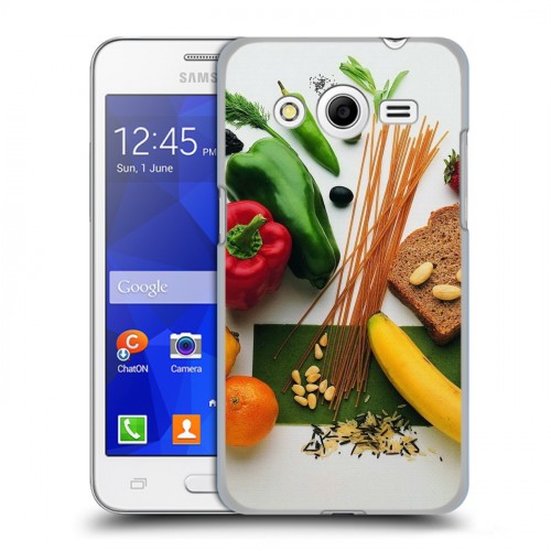 Дизайнерский пластиковый чехол для Samsung Galaxy Core 2 Овощи