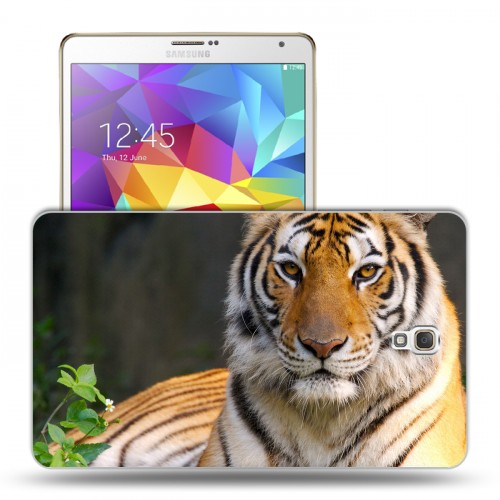 Дизайнерский силиконовый чехол для Samsung Galaxy Tab S 8.4 Тигры