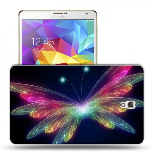 Дизайнерский силиконовый чехол для Samsung Galaxy Tab S 8.4 Бабочки