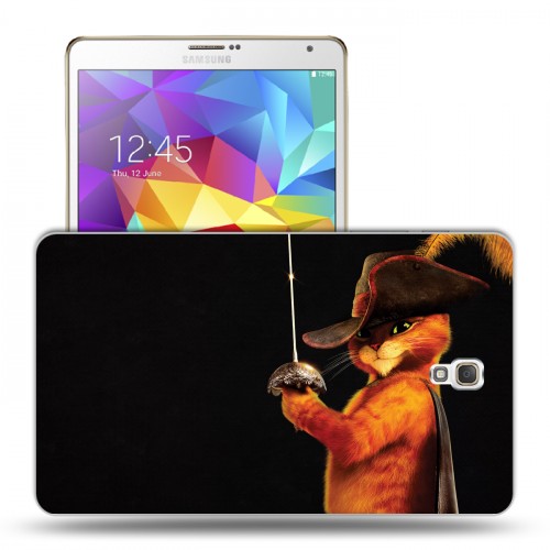 Дизайнерский силиконовый чехол для Samsung Galaxy Tab S 8.4 Кот в сапогах
