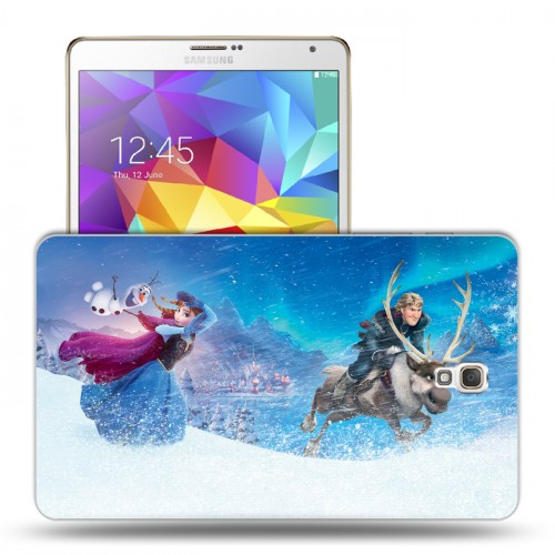 Дизайнерский силиконовый чехол для Samsung Galaxy Tab S 8.4 Холодное сердце