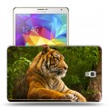 Дизайнерский силиконовый чехол для Samsung Galaxy Tab S 8.4 Тигры