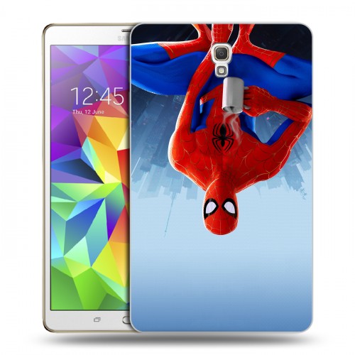 Дизайнерский силиконовый чехол для Samsung Galaxy Tab S 8.4 Человек-паук : Через вселенные