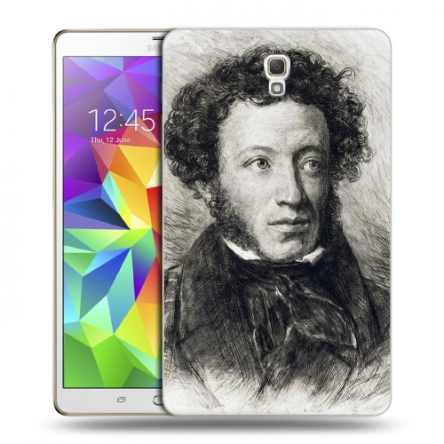Дизайнерский силиконовый чехол для Samsung Galaxy Tab S 8.4 Александр Пушкин