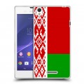 Дизайнерский пластиковый чехол для Sony Xperia T3 Флаг Белоруссии