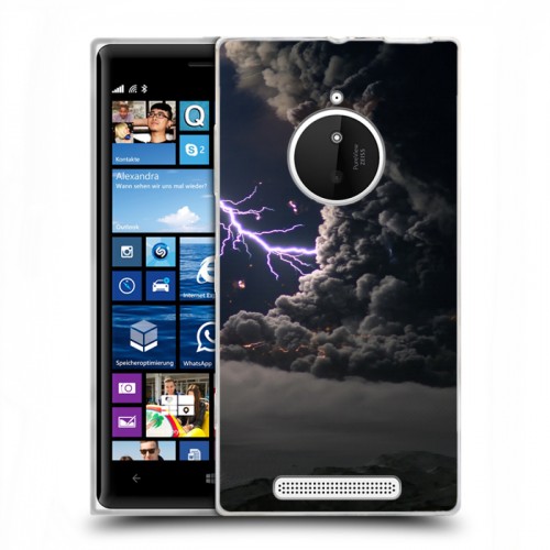 Дизайнерский пластиковый чехол для Nokia Lumia 830 Молния