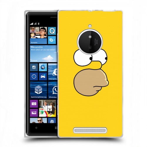 Дизайнерский пластиковый чехол для Nokia Lumia 830 Симпсоны