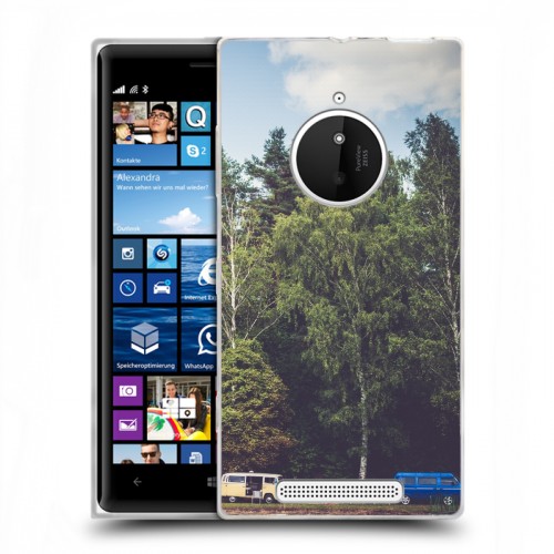 Дизайнерский пластиковый чехол для Nokia Lumia 830 лес