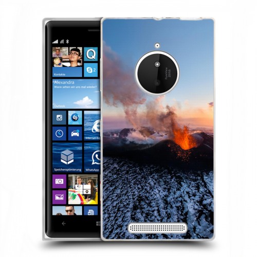 Дизайнерский пластиковый чехол для Nokia Lumia 830 вулкан