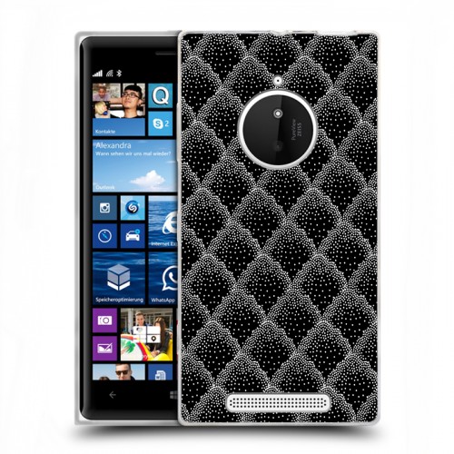 Дизайнерский пластиковый чехол для Nokia Lumia 830 Черно-белые тенденции