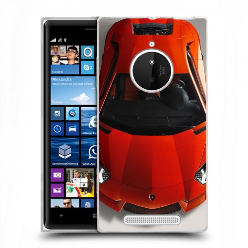 Дизайнерский пластиковый чехол для Nokia Lumia 830 Lamborghini