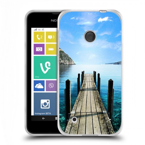 Дизайнерский пластиковый чехол для Nokia Lumia 530 Озера