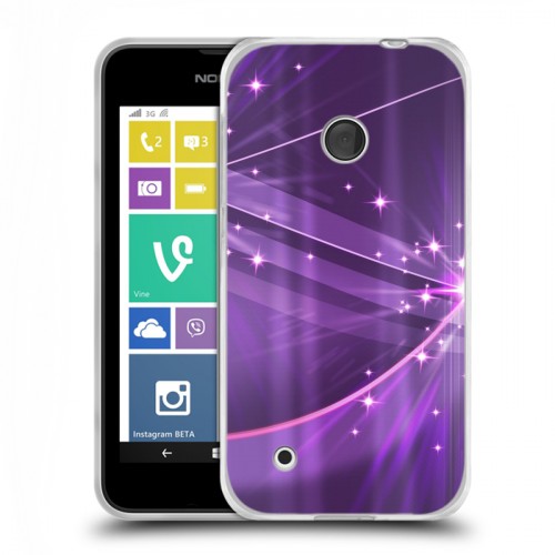 Дизайнерский пластиковый чехол для Nokia Lumia 530 Абстракции Сияние