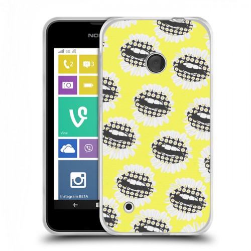 Дизайнерский пластиковый чехол для Nokia Lumia 530 Ромашковый мир