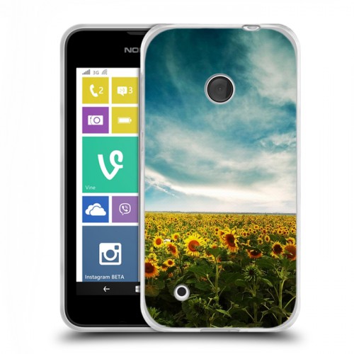 Дизайнерский пластиковый чехол для Nokia Lumia 530 Подсолнухи