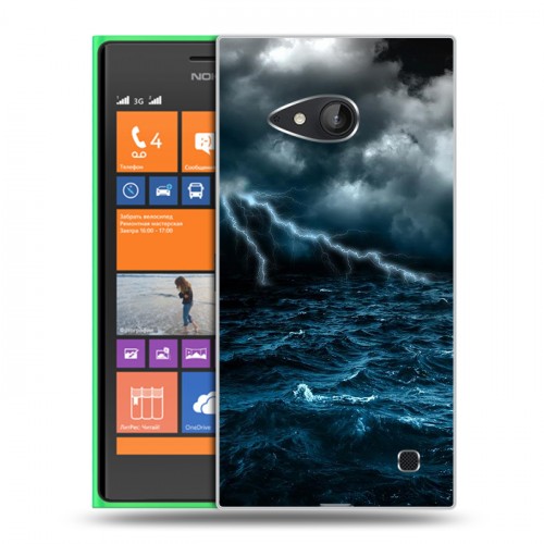 Дизайнерский пластиковый чехол для Nokia Lumia 730/735 Стихии