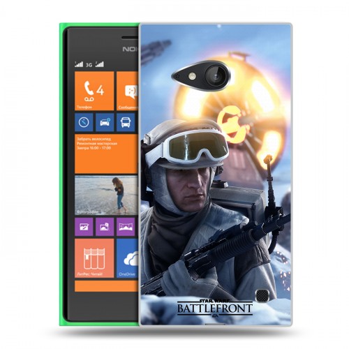 Дизайнерский пластиковый чехол для Nokia Lumia 730/735 Star Wars Battlefront
