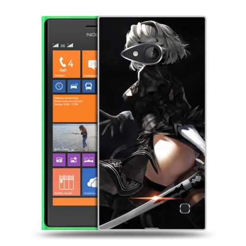 Дизайнерский пластиковый чехол для Nokia Lumia 730/735 NieR:Automata