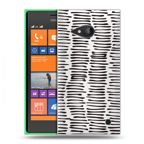 Полупрозрачный дизайнерский пластиковый чехол для Nokia Lumia 730/735 Абстракции 2
